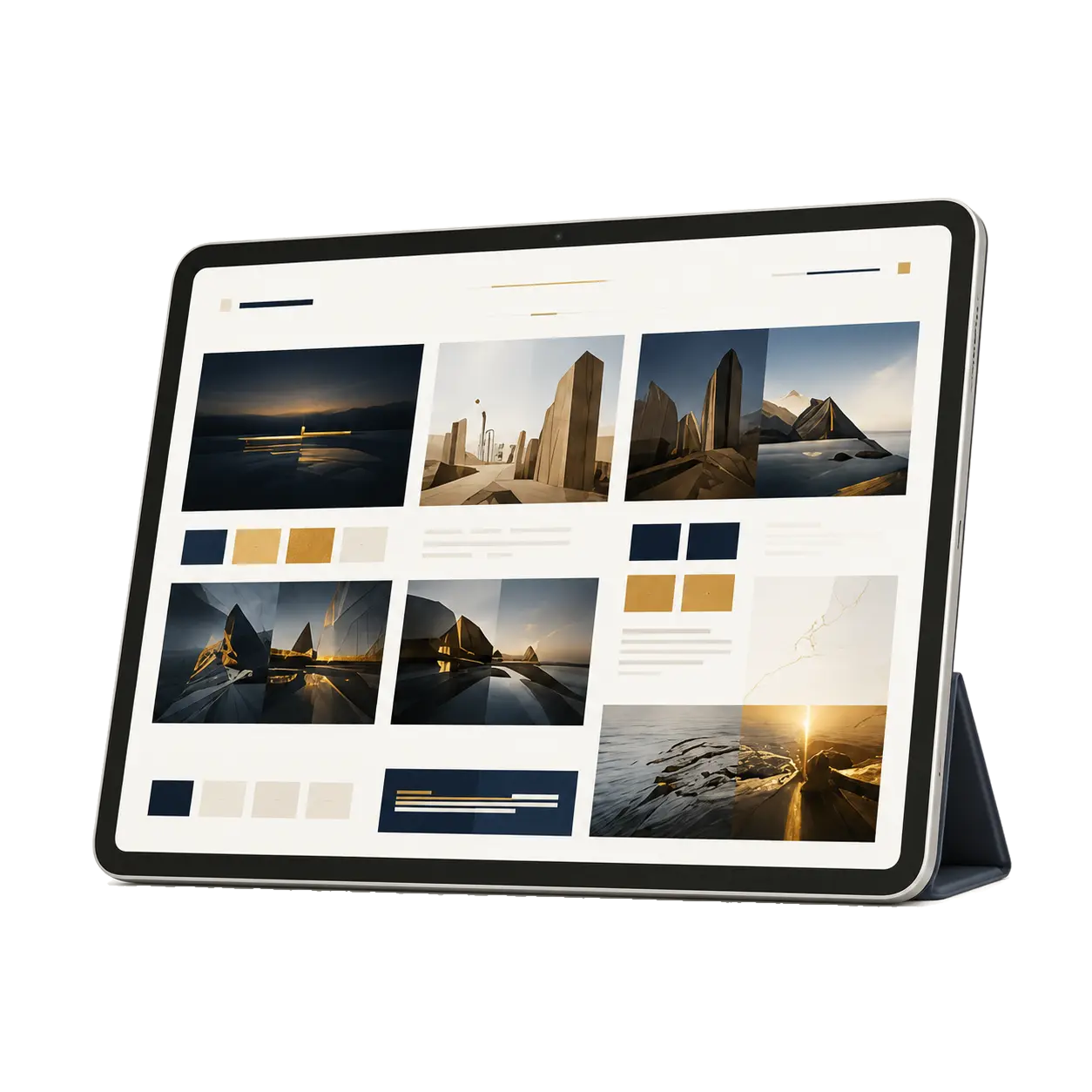 Example websites displayed as design inspiration